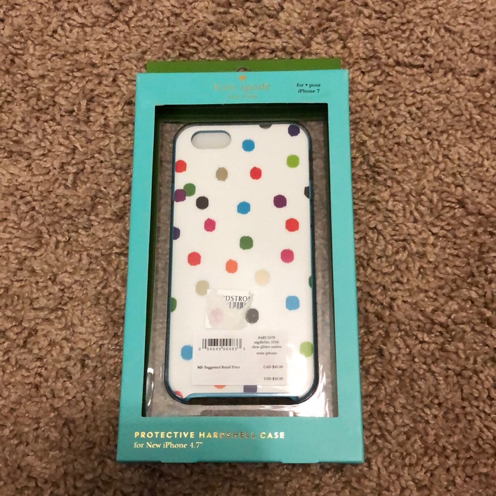 Kate spade iPhone 7 hard shell case